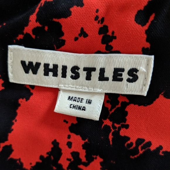 NWOT UK brand Whistles red and black blouse - Picture 4 of 8